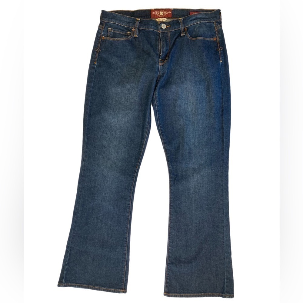 Medium wash mid rise boot cut jean LUCKY BRAND